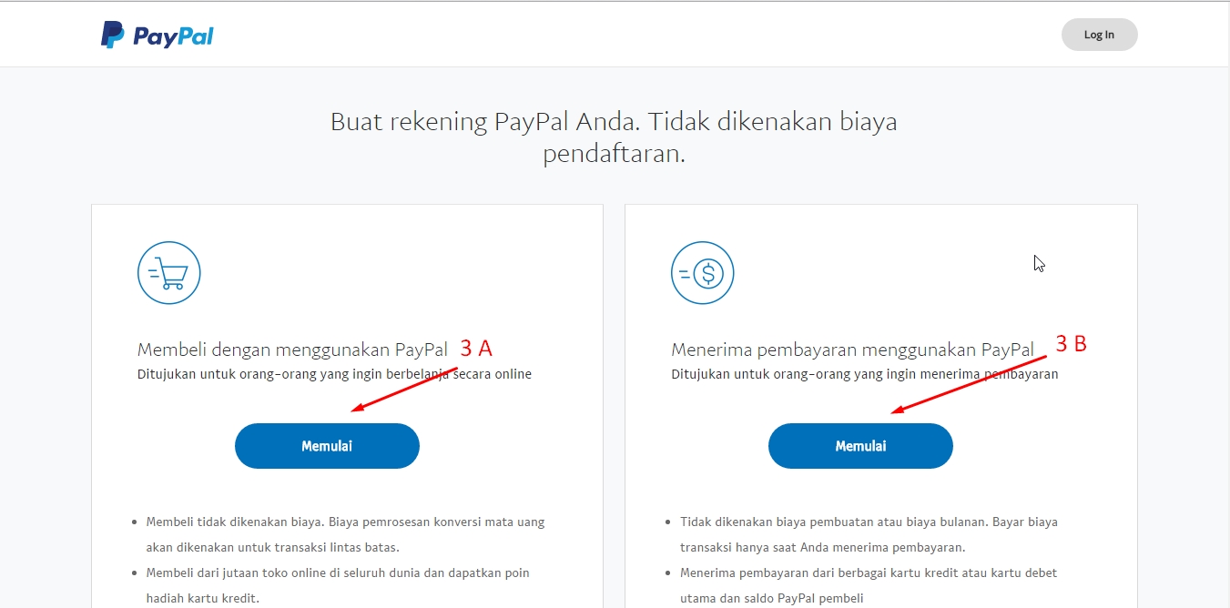 Cara Daftar Akun paypal 2