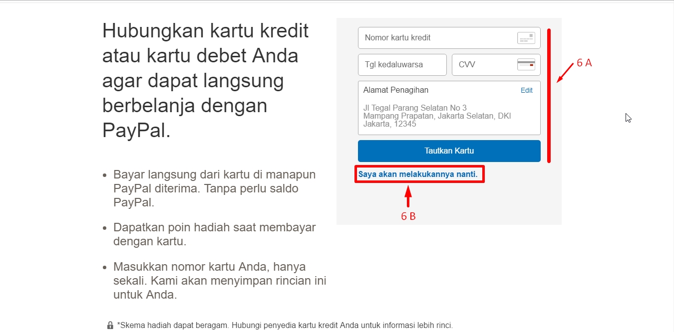 Cara Daftar Akun paypal 5